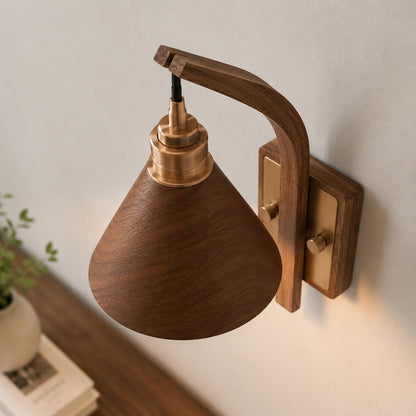 Scandinavian Modern Wall Light Wall Mounted Wooden Arm