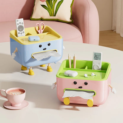 Desktop Cosmetic Storage Box Makeup Organizer Desk Organiser Home Office