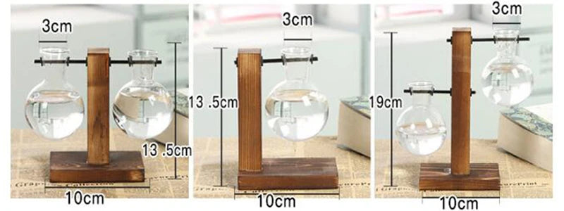 Glass Hydroponic Plant Terrarium Vase Propagation Bottle Desktop Office Green Home Decor