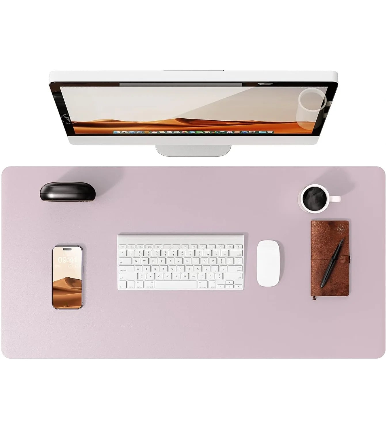 PU Leather Desk Mat – Large Non-Slip Waterproof Office Mouse Pad