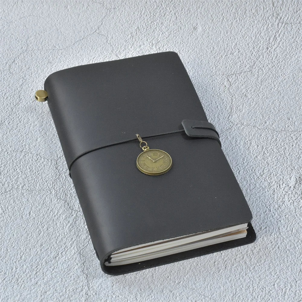 100% Genuine Leather Journal Refillable Travel Notebook Retro DIY Handmade Diary Sketchbook School