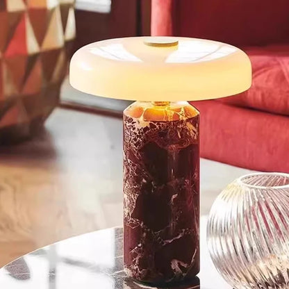 Danish Portable Charging Table Lamps With Touch Switch Atmosphere LED Marble Desk Lights Living