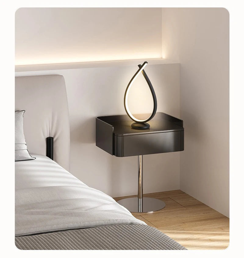 LED USB Night Lamp – Minimalist Desktop Touch Dimmer Decor Light