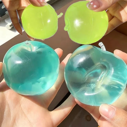 Moldable Apple Squishy Stress Ball Fidget Kawaii Party Favor Kids and Adults Desk Sensory