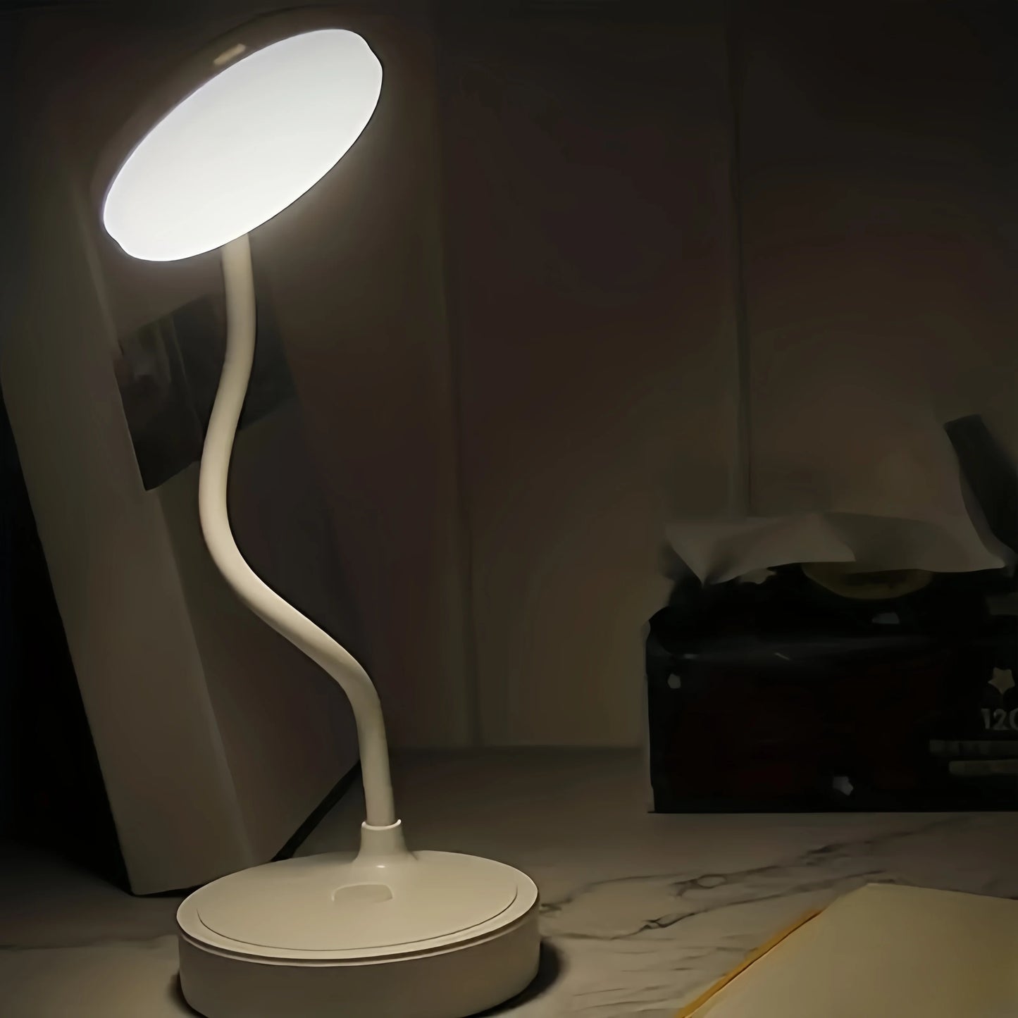 LED Gooseneck Desk Lamp – USB Touch Control 3 Brightness Levels