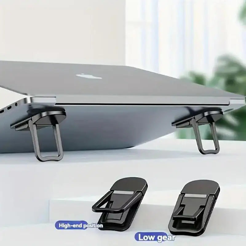 2-Pack Foldable Laptop Stand – Portable Adjustable Notebook Riser
