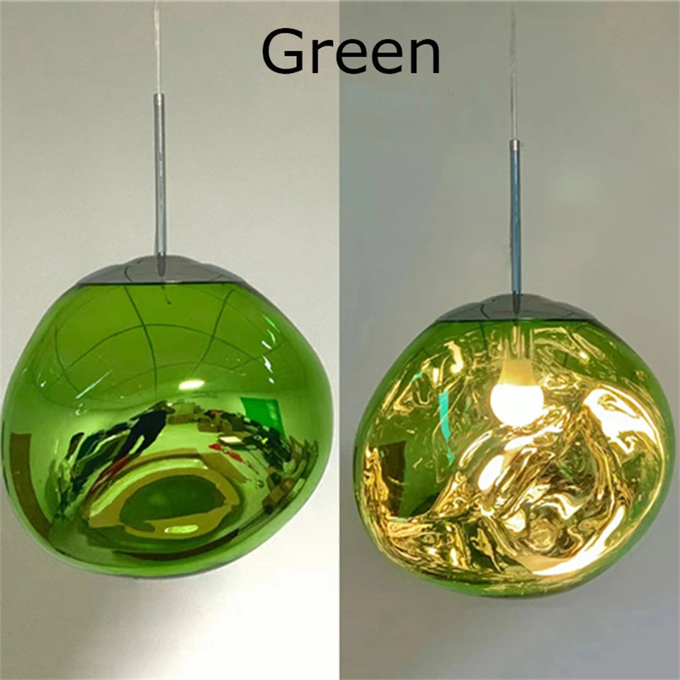 Nordic LED Lava Ceiling Pendant Lamp Glass Lights Modern Lighting Living Room Indoor Decor Home
