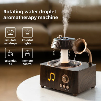 Raindrop Rotating Aroma Diffuser 250ml RGB Remote