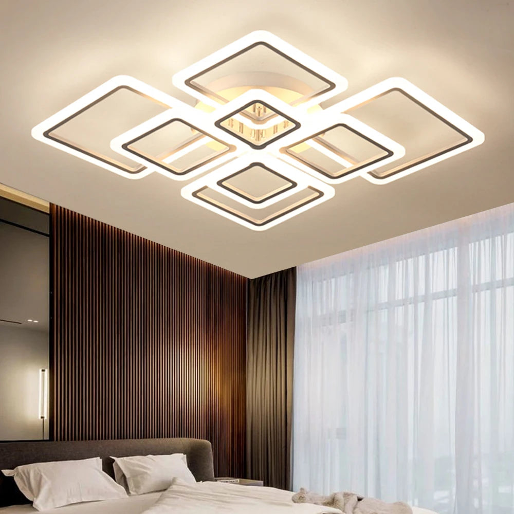 Nordic Minimalist LED Pendant Light Ceiling Chandelier 4 6 8 10 Heads Living Room Dining Modern