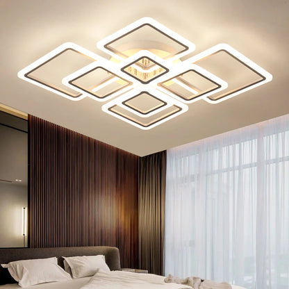Nordic Minimalist LED Pendant Light Ceiling Chandelier 4 6 8 10 Heads Living Room Dining Modern