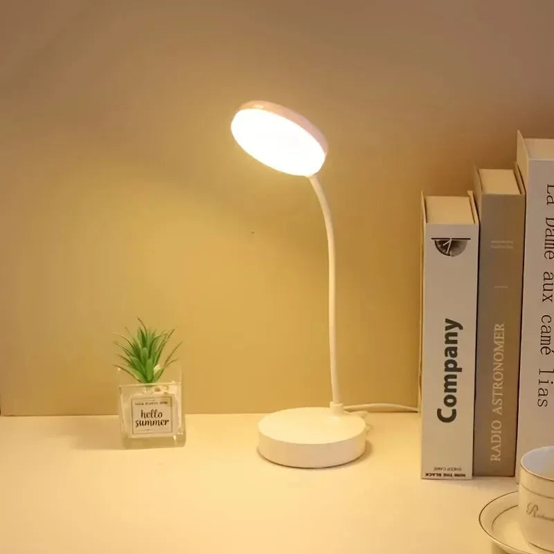LED Desk Lamp – 3-Level Touch Dimmer Night Light for Study & Office