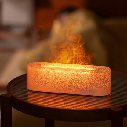 Flame Aroma Diffuser and Cool Mist Humidifier Real Ambience Two Jobs One Device
