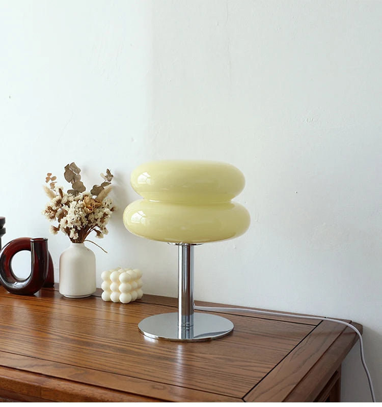 Macaron Dimmable Glass Bedside Lamp