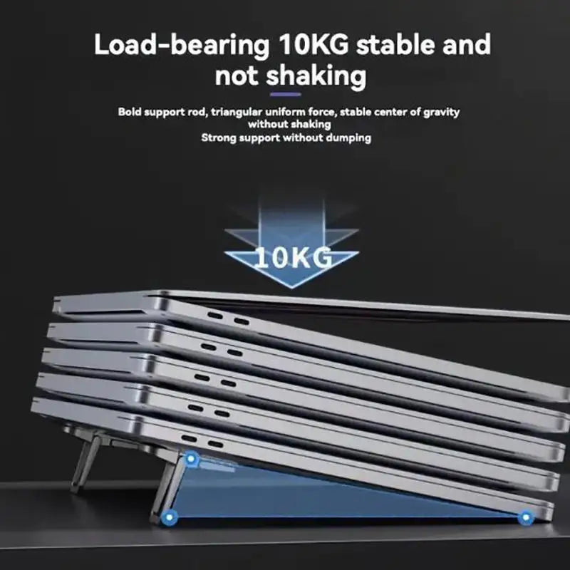 2-Pack Foldable Laptop Stand – Portable Adjustable Notebook Riser