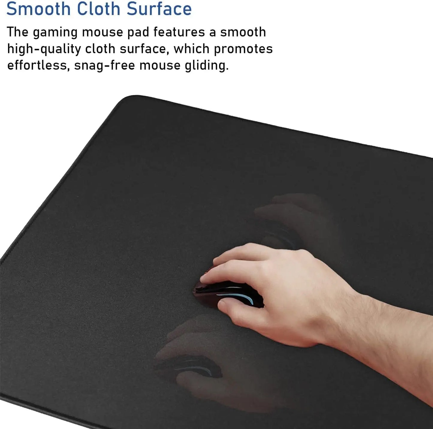 XXL Black Desk Mat – Extended Non-Slip Mouse Pad for Gaming & Office