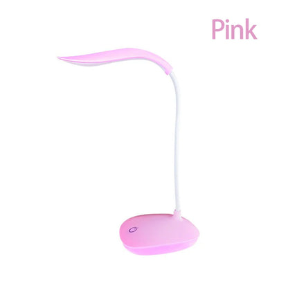 Home Office LED Desk Lamp USB Touch Dimmer Indoor Lighting Rechargeable 3-Level Dimming