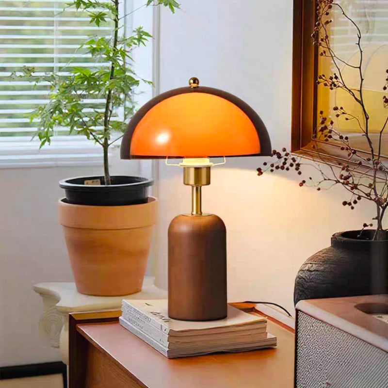 Japanese Metal Acrylic Wooden Luxury LED Decoration Table Lamp Desk Light For Living Room Bedroom
