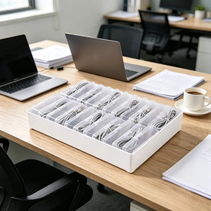 Cable Organizer Box Desktop Cable Management Storage
