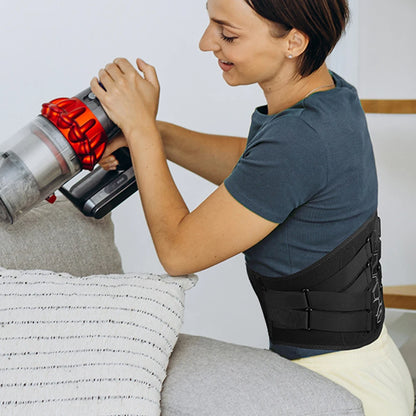 Adjustable Lumbar Support Back Brace Ergonomic Accessories Home Office Removable Pad