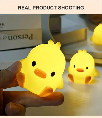 Duck LED Night Light Bedroom Lighting Kids Gifts Cute Design Sleep-Friendly