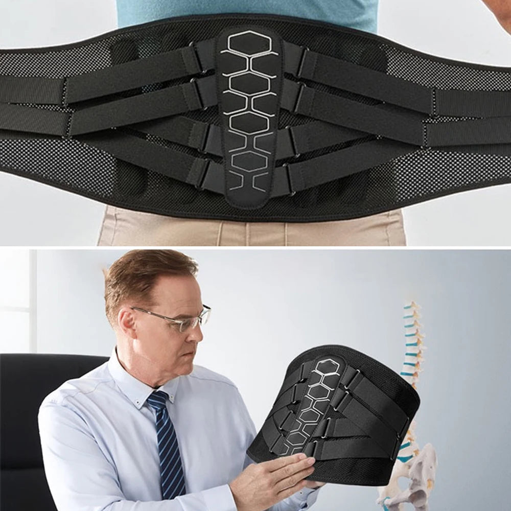 Lumbar Support Brace for Back Pain & Sciatica – Adjustable Belt