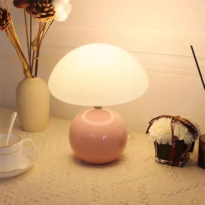 Ceramic Mushroom Table Lamp Bedside Bedroom Nightstand