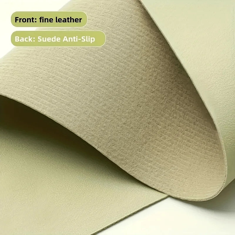 Large Faux Leather Desk Pad – Waterproof Non-Slip Mouse Pad