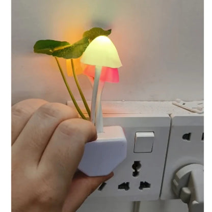 Mushroom Motion Sensor Night Light Bedroom Lighting Plug-In Three Soft Colours