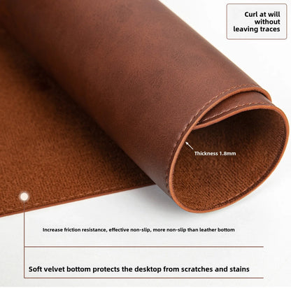 Waterproof PU Desk Pad Large Mat Non-Slip Office Gaming Smooth Surface Extended