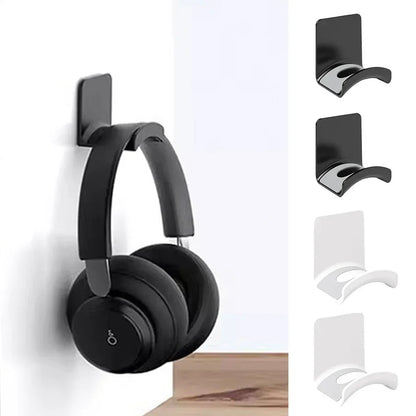 Under-Desk Headphone Hanger Cable Management Gaming Accessories Dual Installation Options