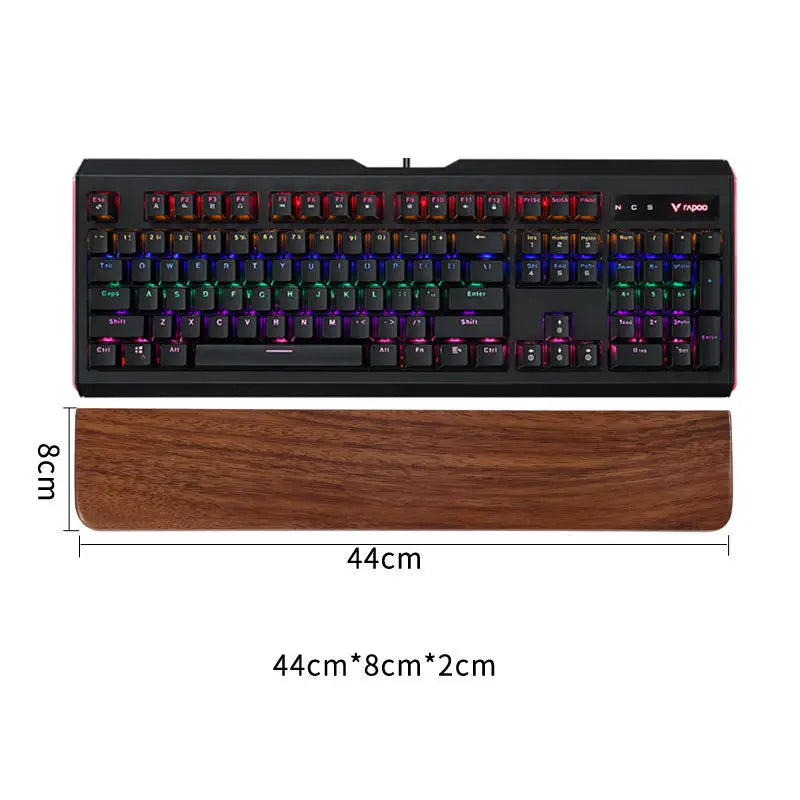 Walnut Wood Keyboard Wrist Rest Palm Pad Mechanical Ergonomic 87/98/104/108 Key Suitable For