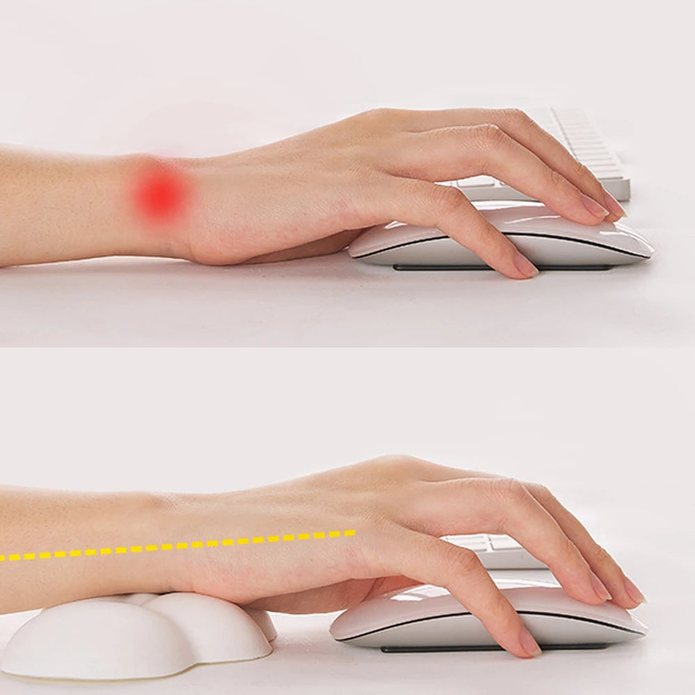 Cloud Wrist Rest Mouse Pad – Anti-Slip Ergonomic Keyboard Support