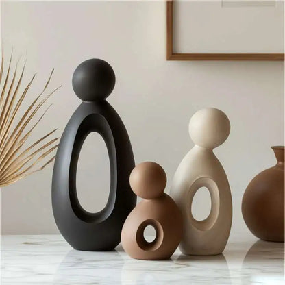 Family Statue Resin Sculpture Home Decor Figurine