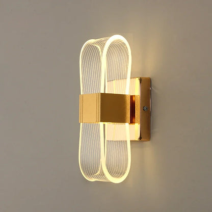 Nordic Luxury LED Bedside Wall Lamp Aluminum Warm White 3 Color Modern Living Room Sconce
