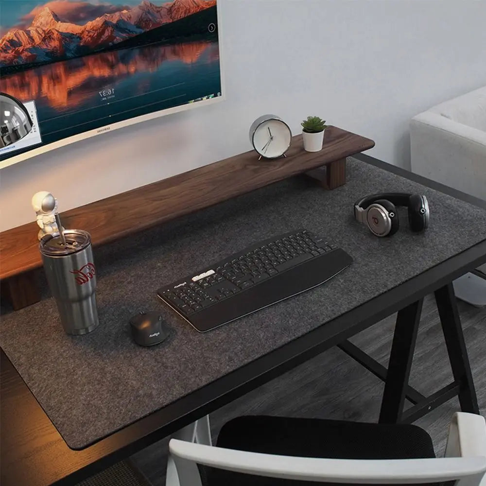 Wool Felt Desk Mat – Large Non-Slip Mouse Pad Home Office Multi-Size