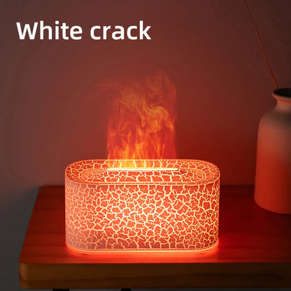 Flame Aromatherapy Diffuser Humidifier Bedroom Decor Cool Mist Essential Oil