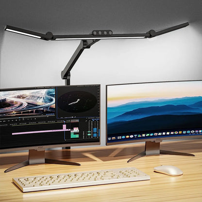 24W Wide Bar LED Desk Lamp Dimmable Eye Protection Home Office Indoor Lighting