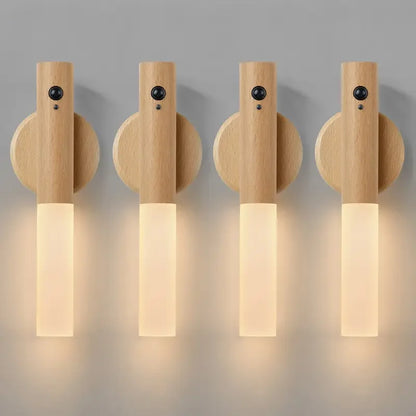 Rechargeable Motion Sensor Wall Light Indoor Lighting Magnetic Tool-Free Mount