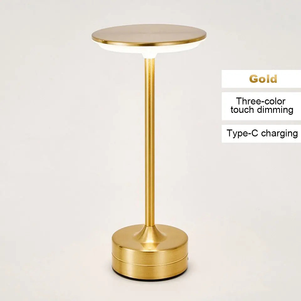 Rechargeable LED Table Lamp Touch Sensor Night Light Portable Cordless Bedroom Reading Desk