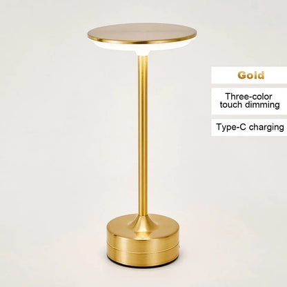 Rechargeable LED Table Lamp Touch Sensor Night Light Portable Cordless Bedroom Reading Desk