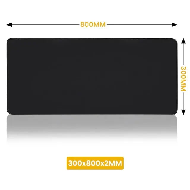 XXL Black Desk Mat – Extended Non-Slip Mouse Pad for Gaming & Office