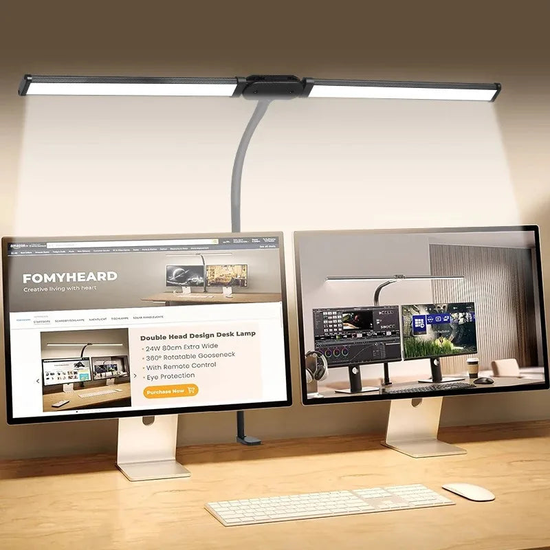 LED Architect Desk Lamp – Double Head Gooseneck 5 Colour Dimmer
