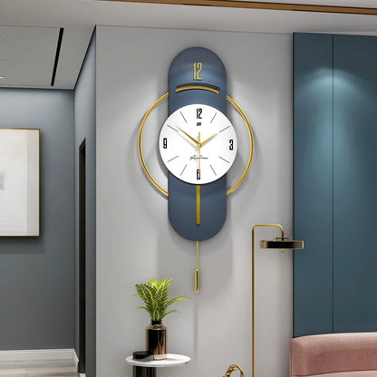 Wall Clock Living Room High-End Fashion Light Luxury Hanging Watch Home Decoration Creative Mounted