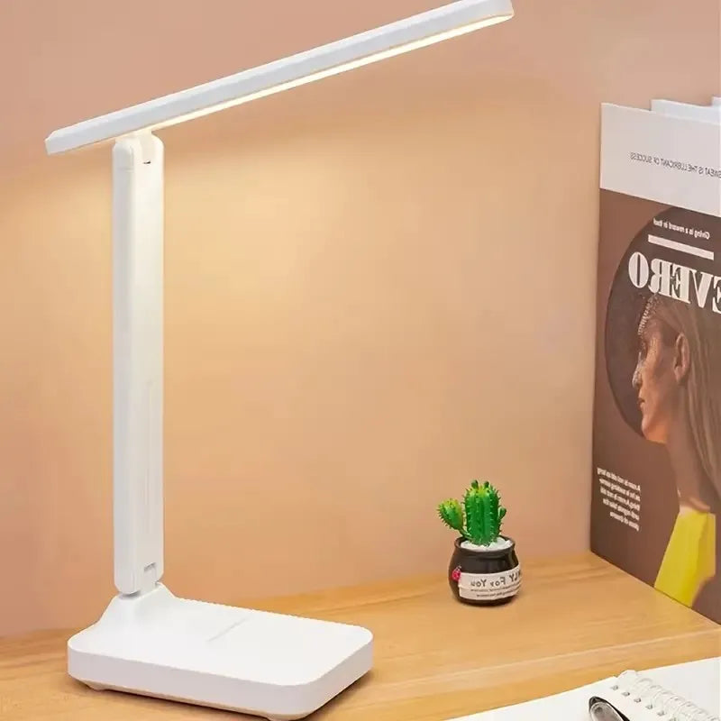 LED Desk Lamp – USB Touch Dimmable Eye Care Folding Reading Light