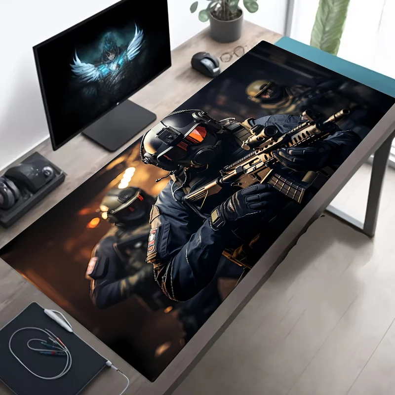 Tactical XXL Gaming Mouse Pad FPS Desk Mat Non-Slip Office Smooth Surface Extended