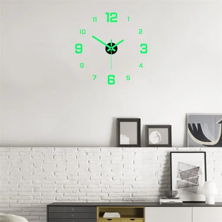 Luminous Digital Wall Sticker Clock
