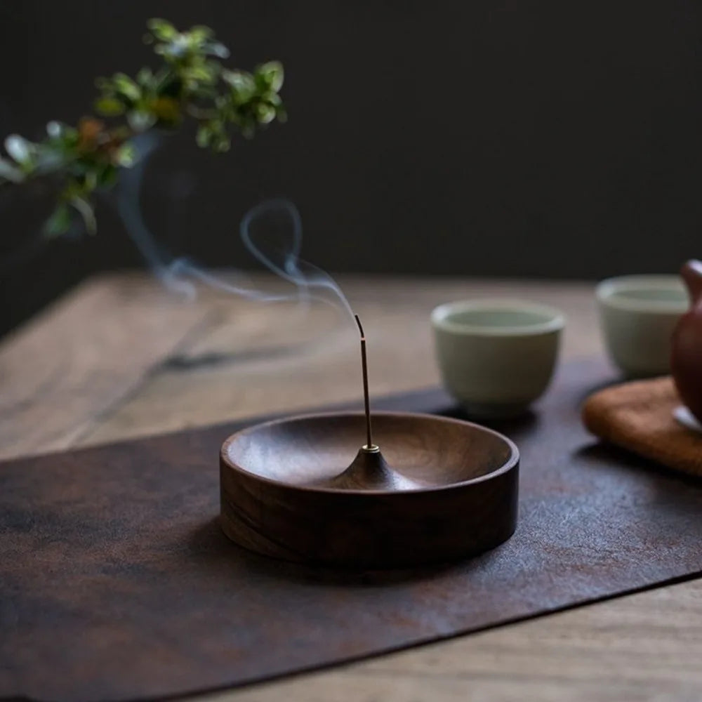 Solid Wood Incense Burner Tray