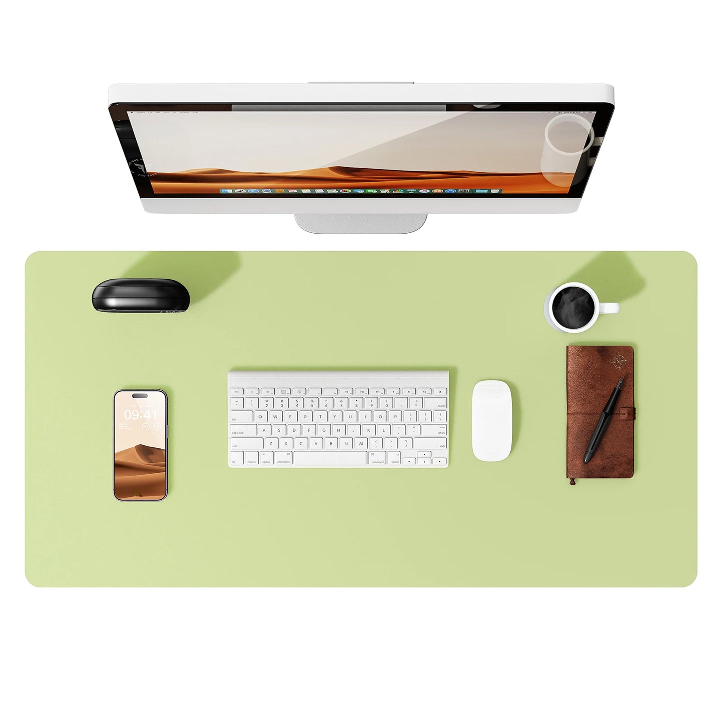 PU Leather Desk Mat – Large Non-Slip Waterproof Office Mouse Pad