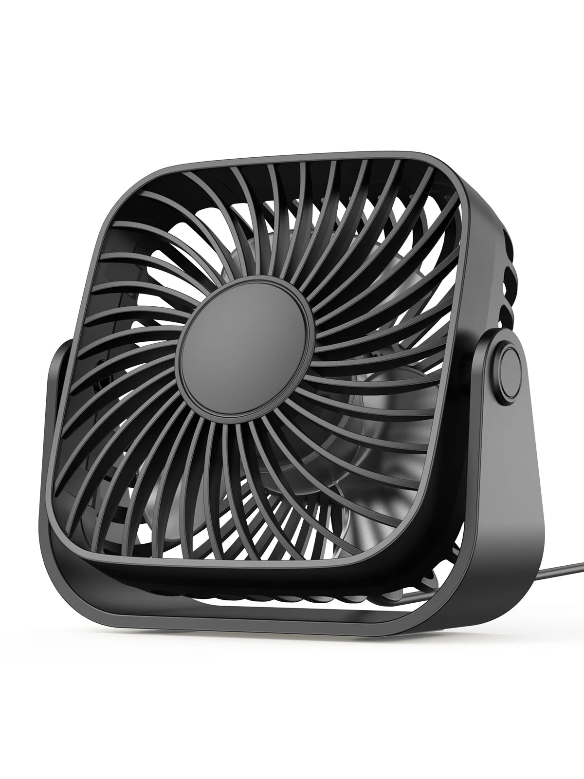 4Inch USB Mini Portable Fan for Camping 3 Speeds Quiet Desk Table Personal Fan 360°Adjustment