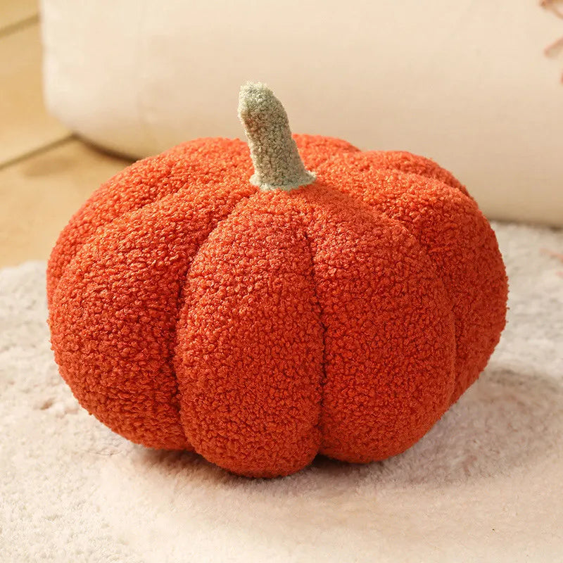 Plush Seat Cushion Cute Pumpkin Throw Pillow Super Soft Waist Sofa Window Halloween Ornament